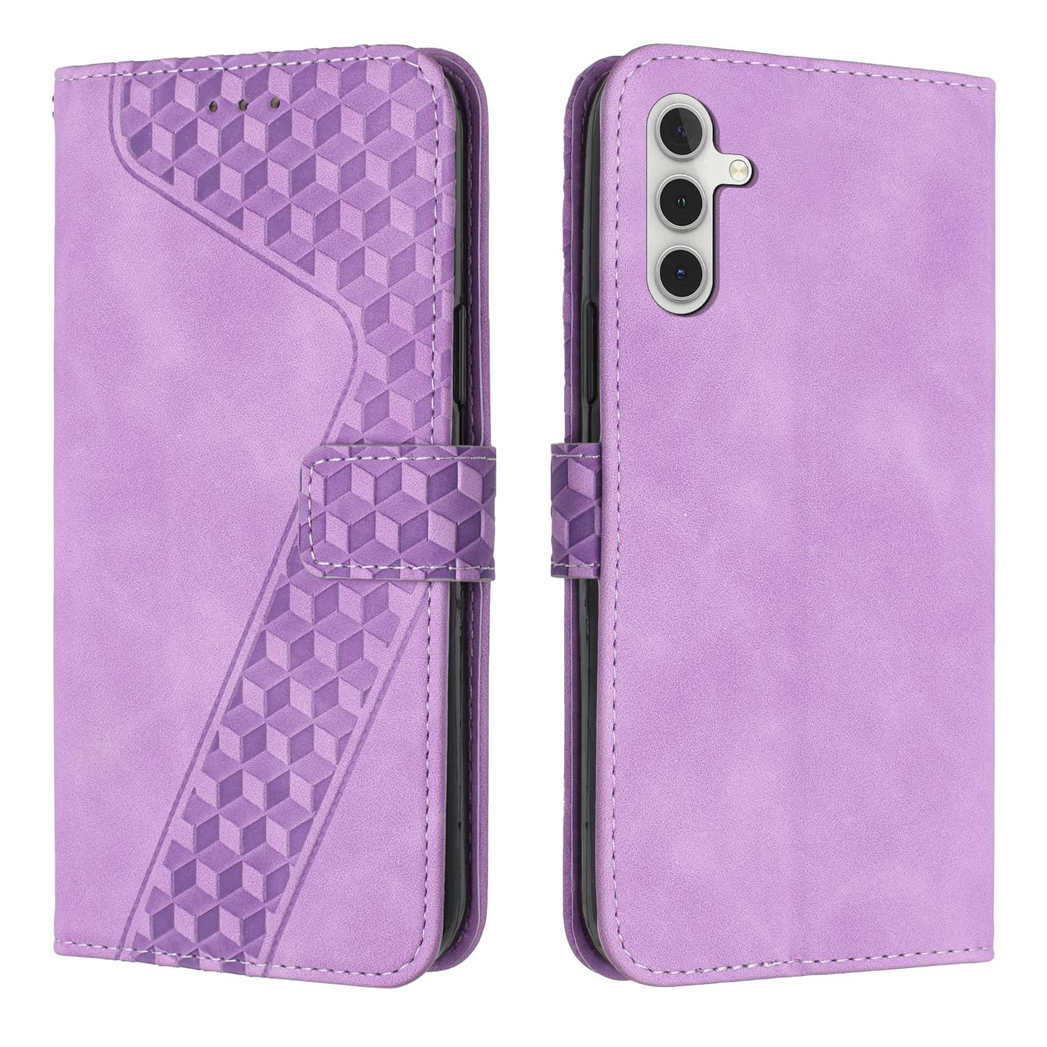 Compatible With Samsung Galaxy A54 5G Case, Wallet Case PU Leather with Card holder Slots Magnetic Shockproof Protect Flip Cover Bookstyle Phone Cases Cover for Samsung Galaxy A54 5G (Purple)