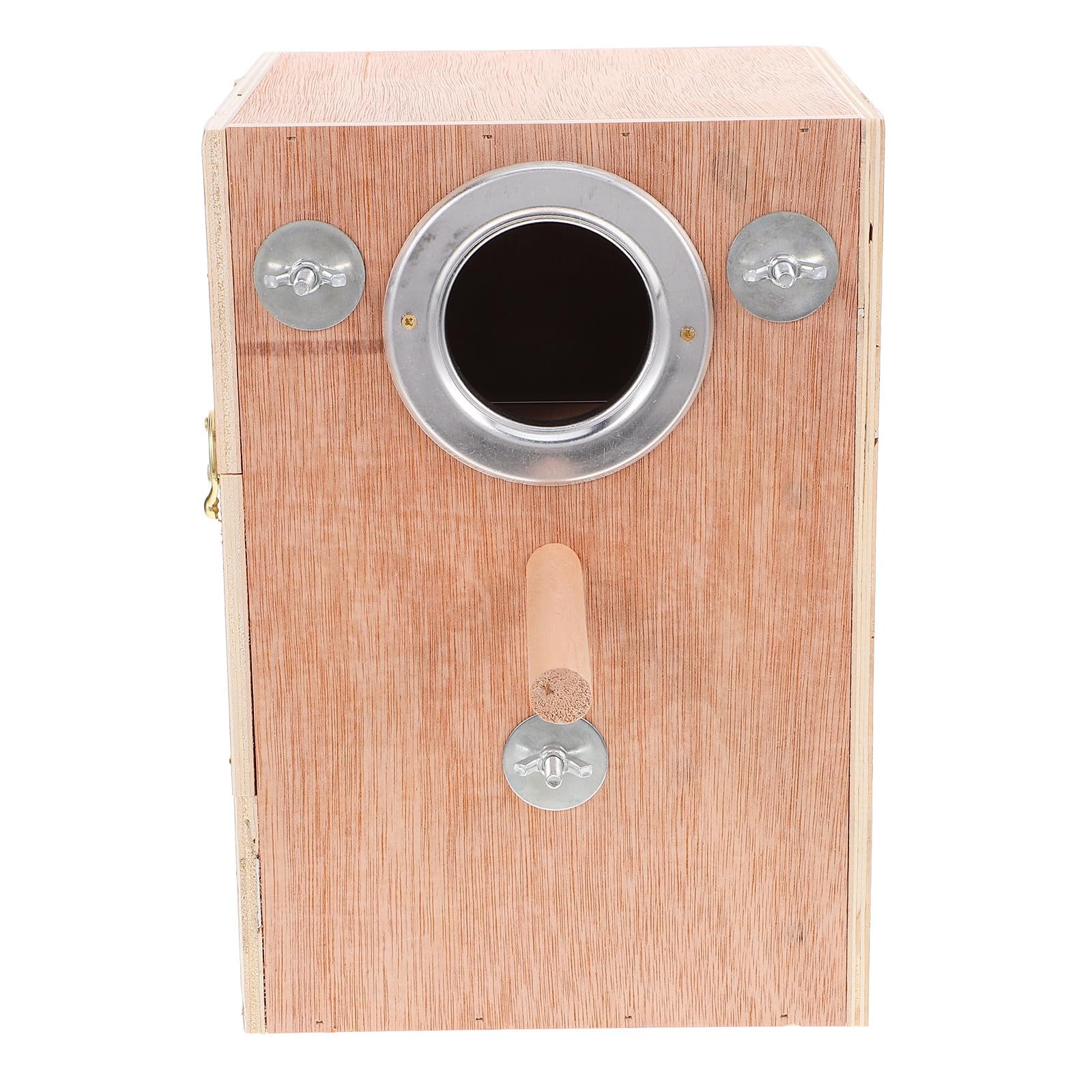 Caja Nido Colgante para Loros, Refugio Cálido de Madera para