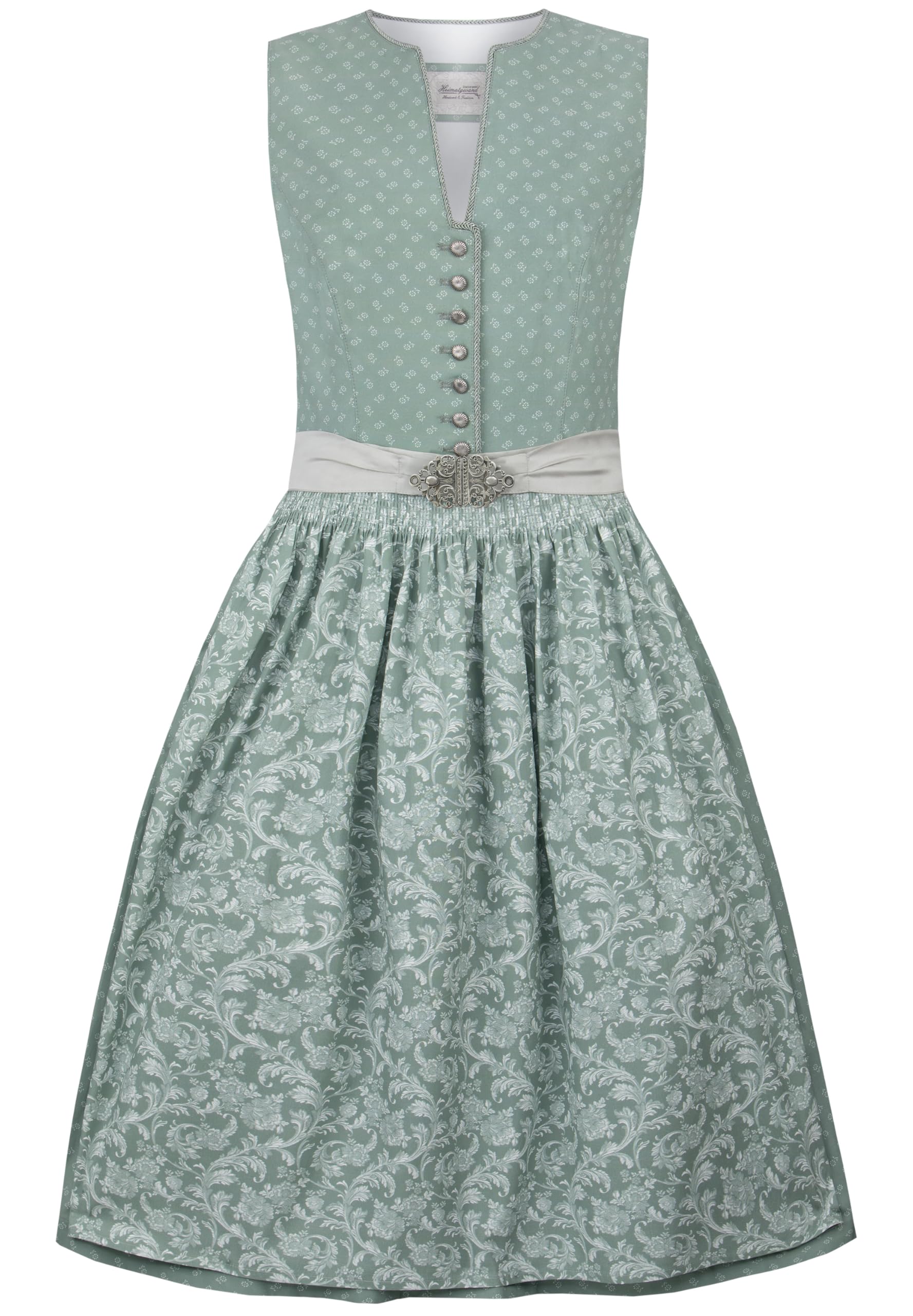 Stockerpoint Damen Dirndl Franka I Größe 34-54 I Trachtenkleid mit liebevollen Details & Dirndlschürze I 100% Baumwolle I Bequem & pflegeleicht I Perfekt für Trachten & Festlichkeiten