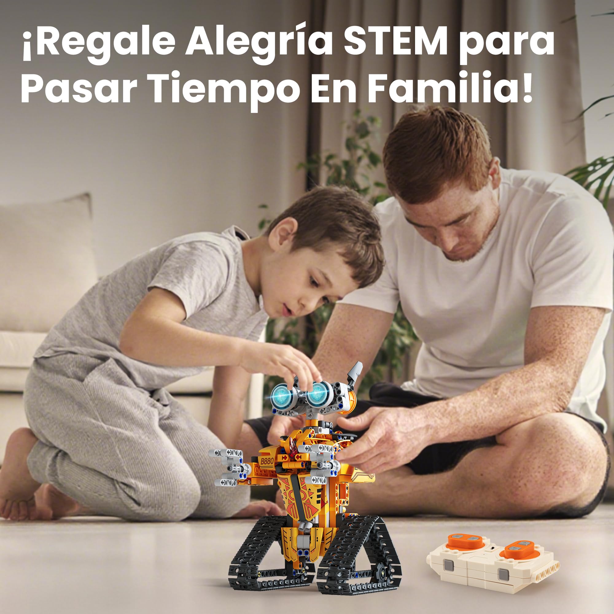 Sillbird Kit de Construcción de Robots con Control Remoto | Regalos para Niños de 8-12, Set de Juguetes de Codificación Robótica para Niños y Adolescentes, 468 Piezas