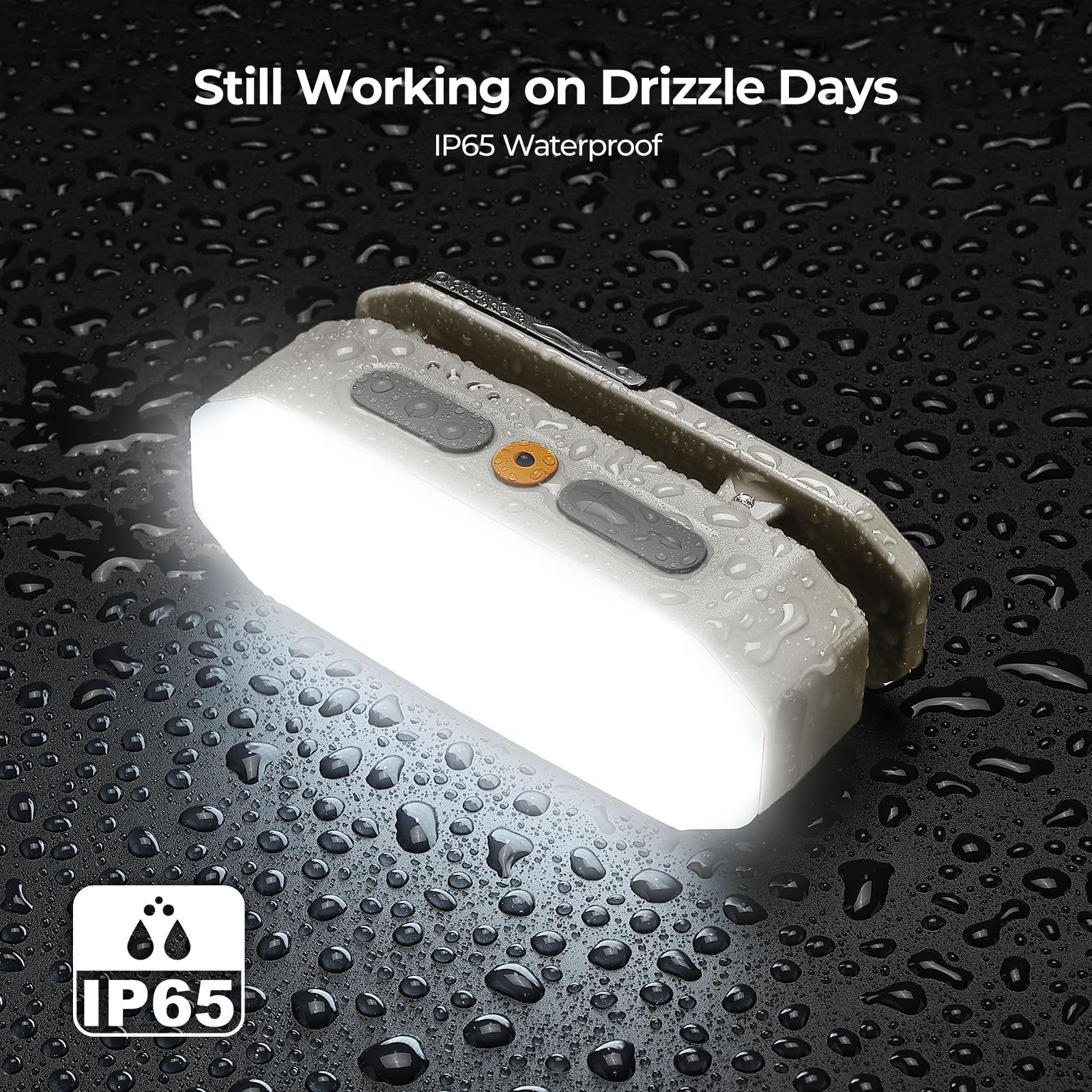 BougeRV Luz de área móvil, linterna de camping recargable, luz de camping portátil de 3200 mAh, IP65 impermeable, lámpara de campamento para tienda de campaña, cortes de energía, emergencia