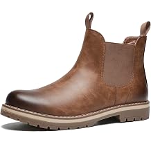 Mens Chelsea Boots, Comfortable Slip On Ankle Boots with Cushioned Insole and Arch Support, Versatile Casual Boots for Commuting, Weekend Outings and Daily Wear