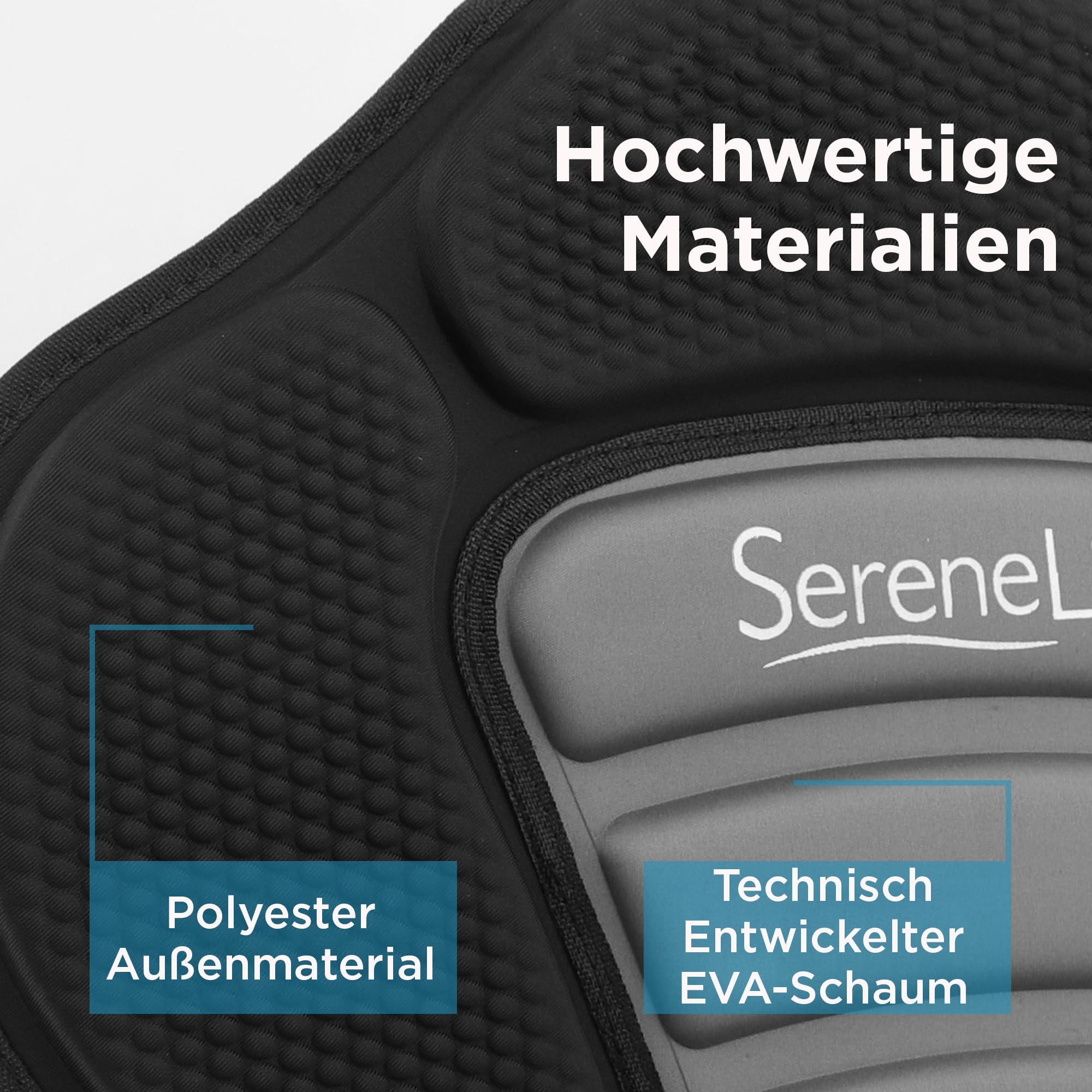 SereneLife Kajak Sitz geeignet auch als Sup Board Sitz, Schlauchboot Sitz & Surfboard Sitz – Verstellbare Kajaksitz mit Rückenlehne kompatibel als Stand Up Paddle Board, Kajak Aufblasbar & Ruderbooten