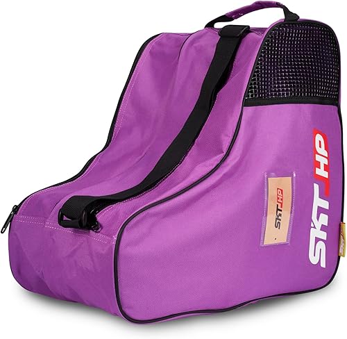 Bolsa para patines con correa ajustable para el hombro para niños y adultos para sostener patines en línea, rodilleras