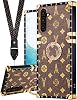 Loheckle for Samsung Galaxy A15 5G Case for Women Girls Teens Designer Cute Cases with Ring Stand Holder and Lanyard Stylish Aesthetics Luxury Cover for A15 5G, Tower