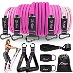 HPYGN Resistance Bands,Up to 250lbs, Home Workout Equipment for Strength, Flexibility, Muscle Training, Portable, Durable, Easy to Use Home Workout Equipment for Physical Therapy, Shape Body, Yoga