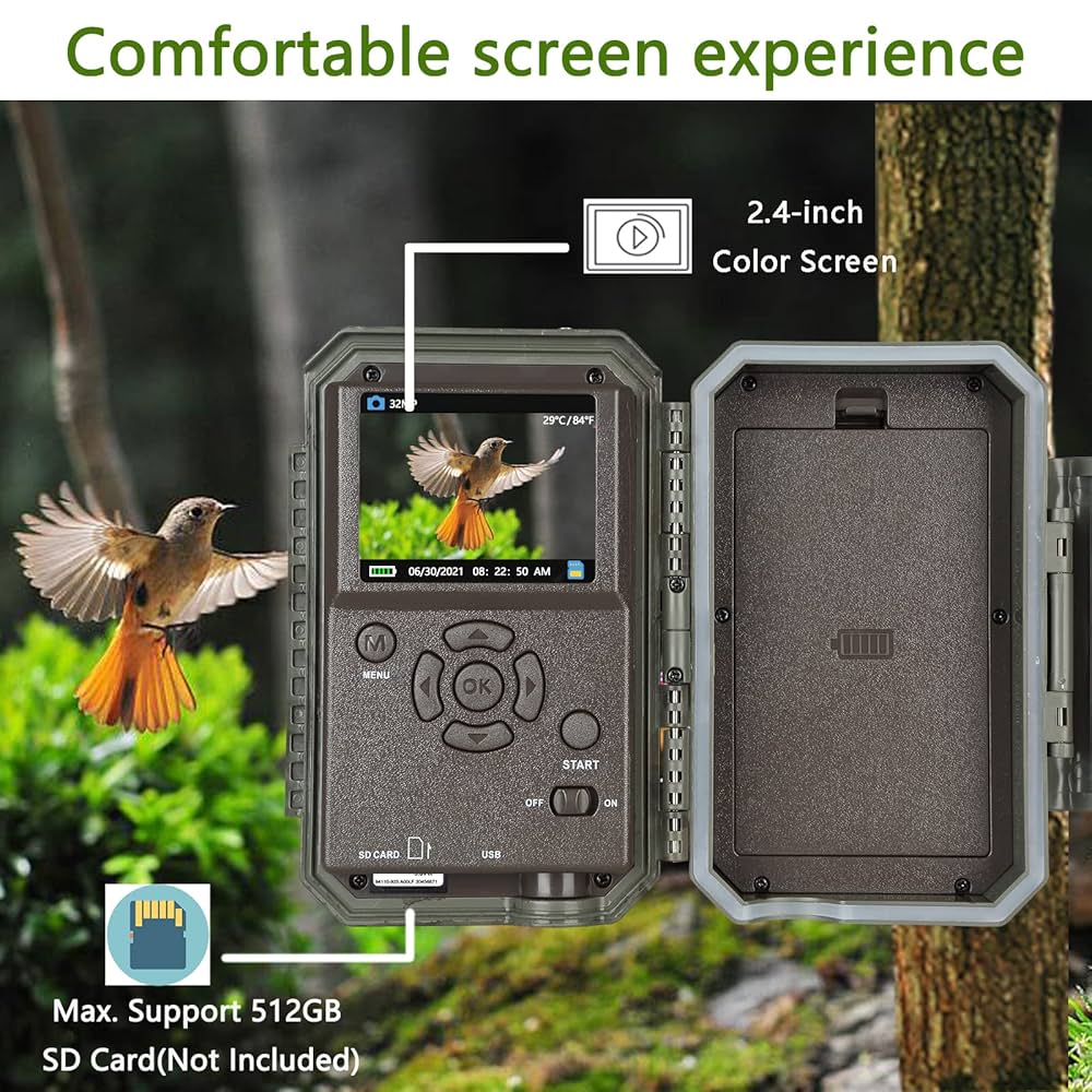 トレイルカメラ A350 1296P人感センサー 防犯カメラ 野生動物監視カメラ Amazon.co.jp: Blazevideo トレイルカメラ A350 1296P人感