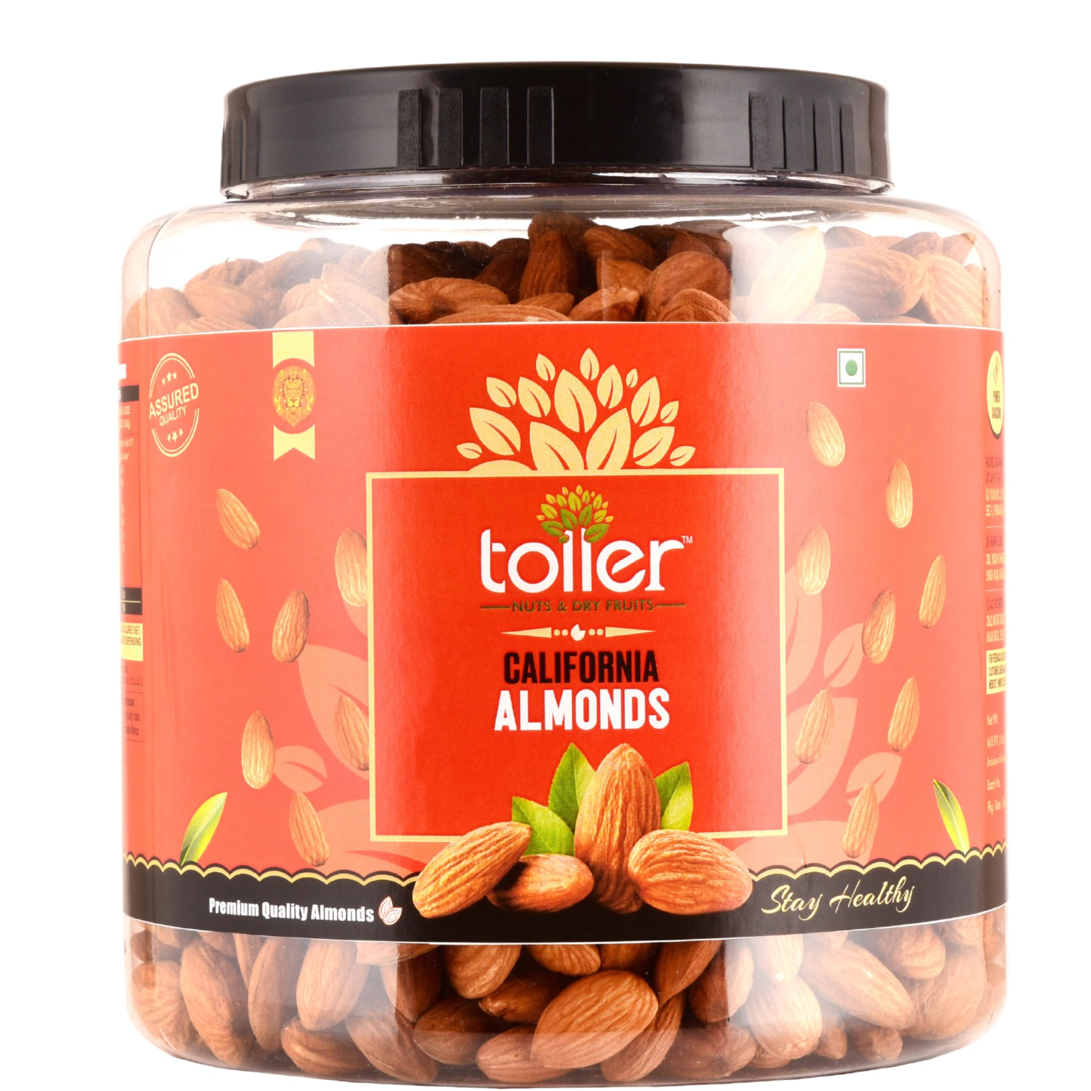 Toller California Almonds Raw Organic Almond 1kg Jar Nutritious Dry Fruits Badam 1kg Giri Gold High Protein Almonds Dry Fruit Nuts Ideal for Heart Health & Energy Boost (1KG JAR) (B0CTT83NFN) Amazon Price History, Amazon Price Tracker