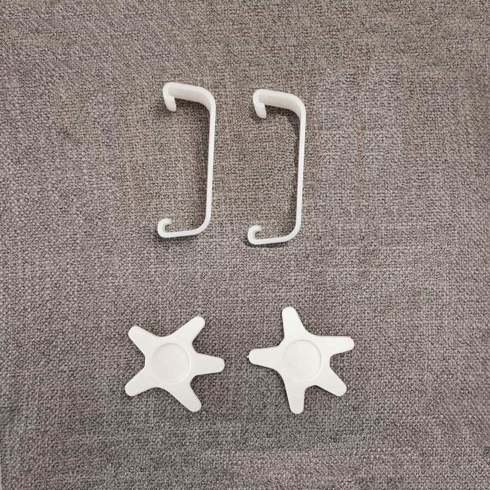 W WEYLAN TEC Foldable Bath Tub Drain Stopper Drain Plug in Star Shape 2pcs Pack