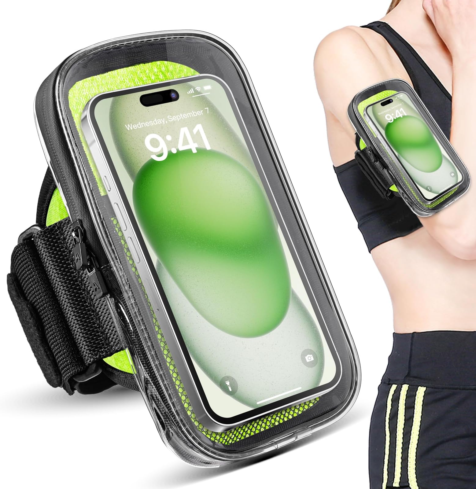 Clear Running Phone Holder Armband, Sports Armband Case for
