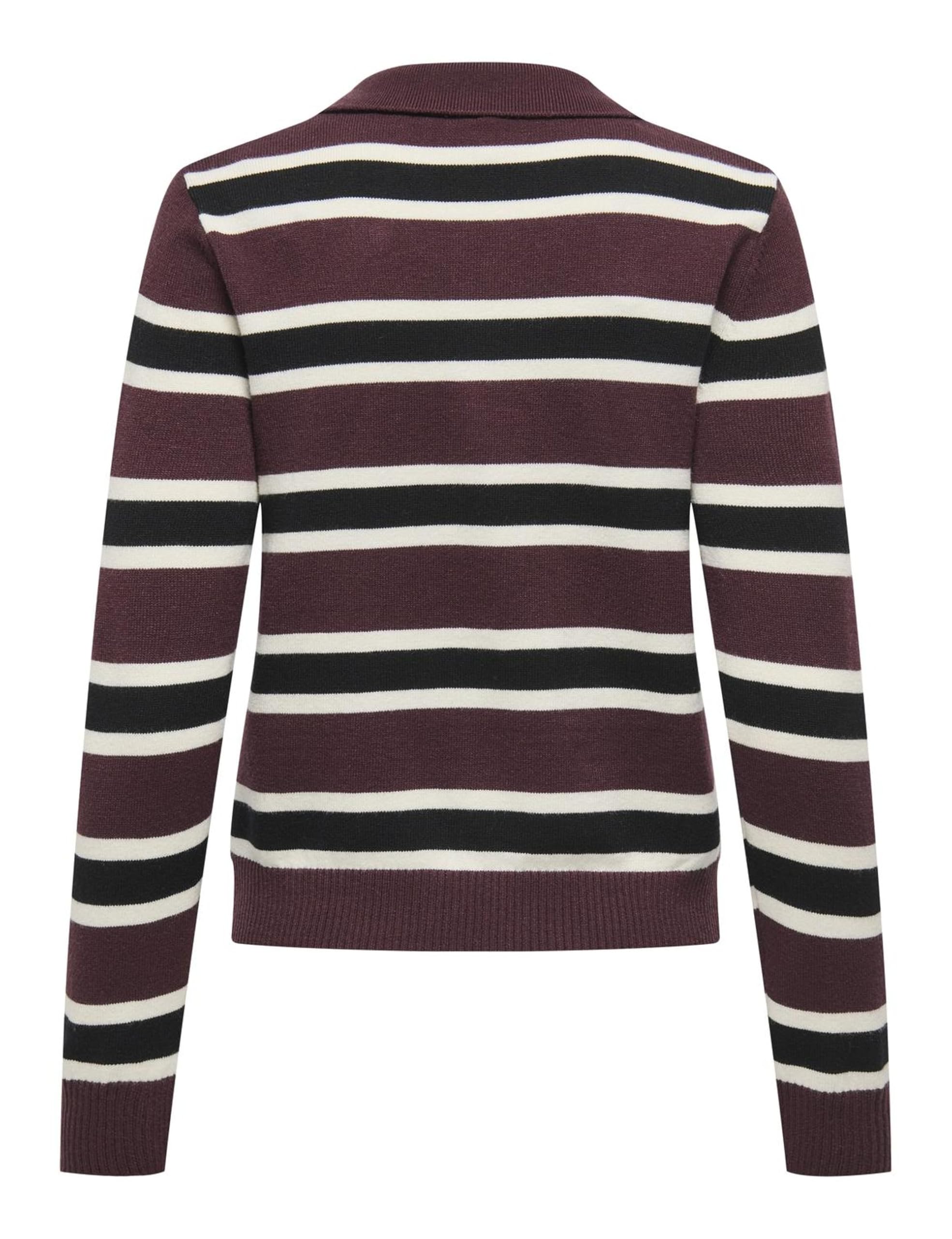ONLY Onllondon LS Stripe Polo CC Knt Onllondon LS Stripe Polo CC Knt Donna (Pacco da 1)