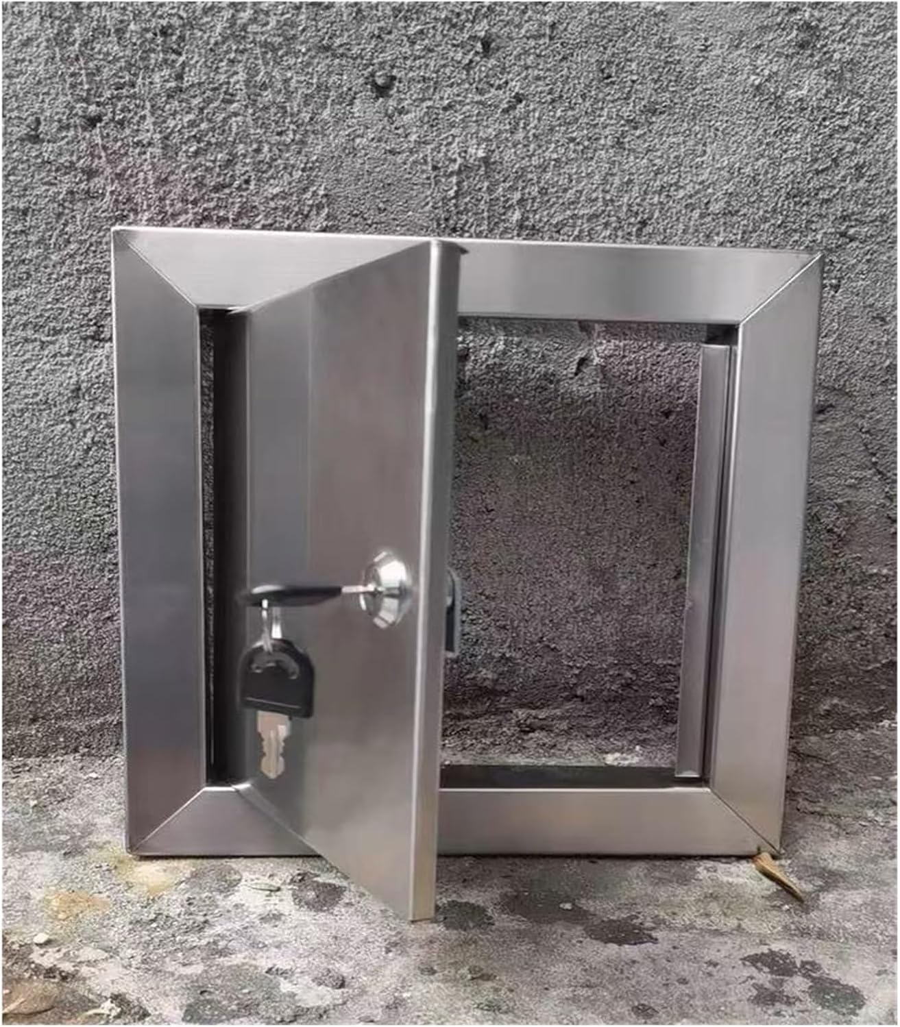 Panel de Acceso de Acero Inoxidable 12x12 16x16 10x10 14x14 8x8 6x6 5x5, Puerta de Acceso Oculta Personalizable para Paneles de Yeso/Techo, Cubierta de Agujero de Pared con Cerradura y Llave