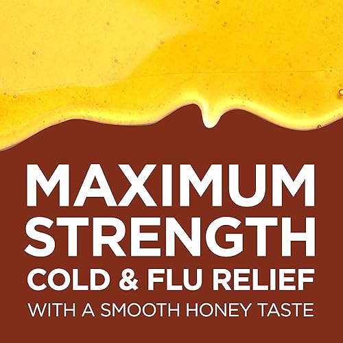 Miniatura 2 de GoodSense Alivio severo del resfriado y la gripe con sabor a miel, medicina líquida, 12 onzas líquidas