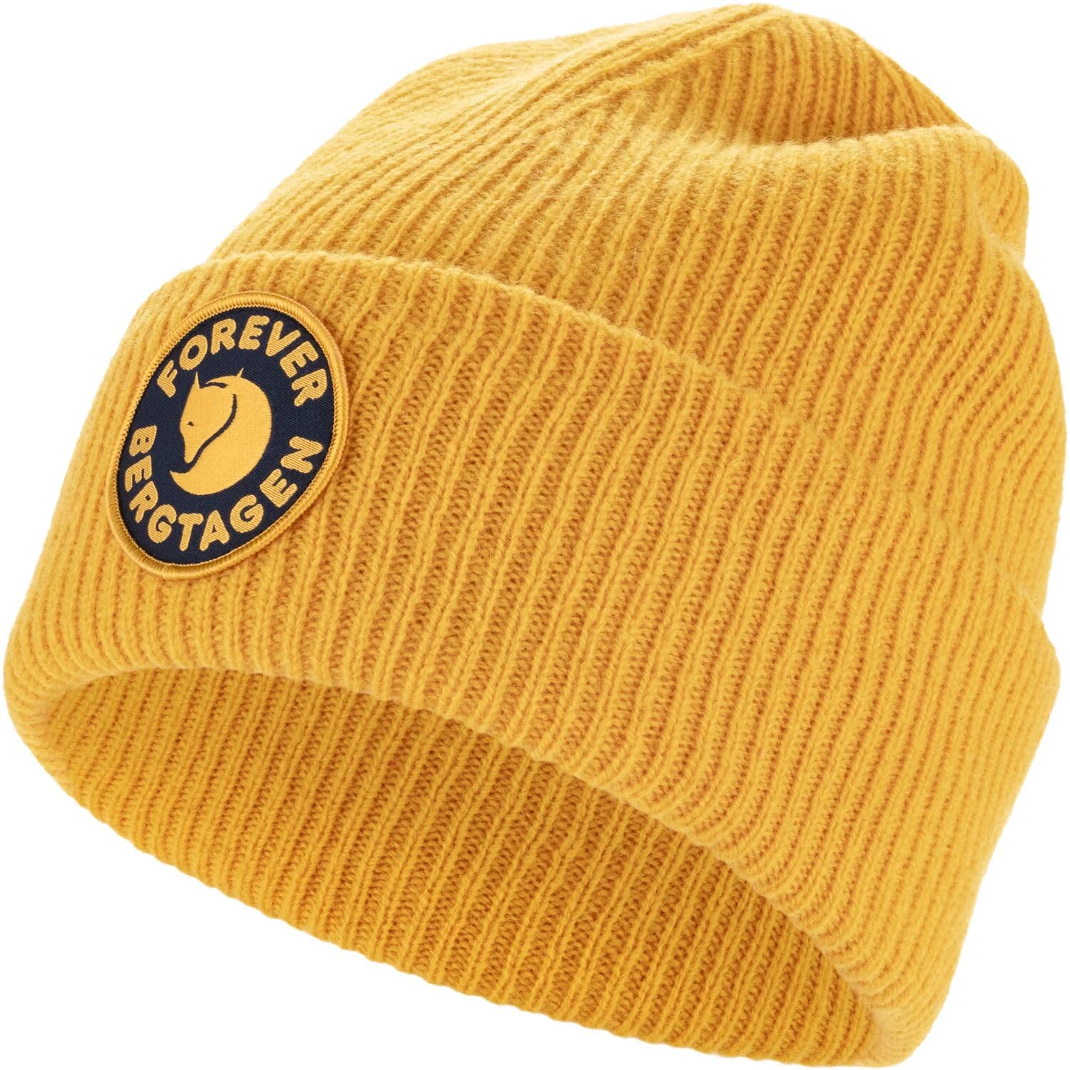 Fjällräven Unisex Bergtagen Forever Wool Hat, Mustard Yellow, One Size, Mustard Yellow, One Size