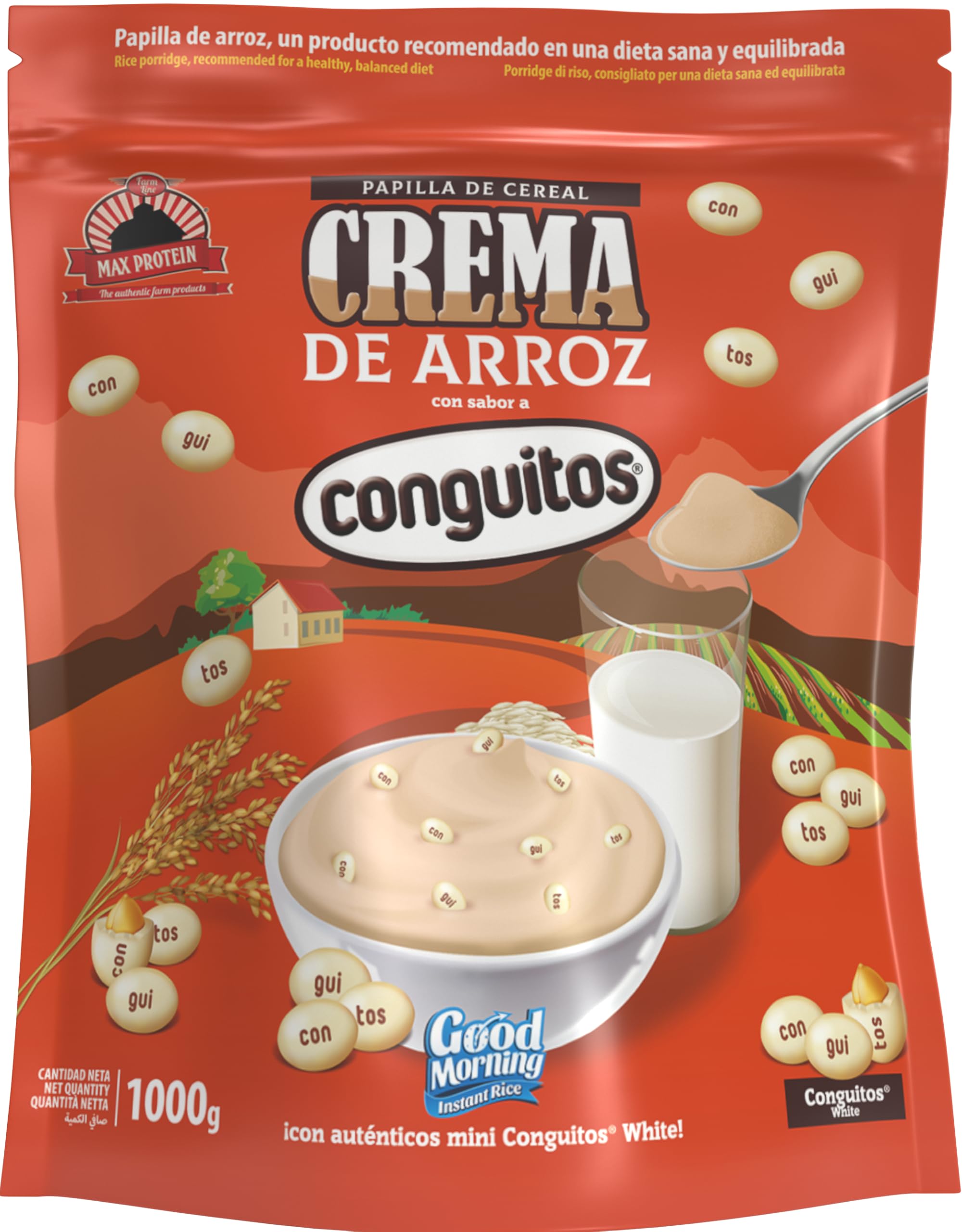 MAX PROTEIN - Crema de Arroz - Crema de Arroz Fitness 1000g – Fuente de Carbohidratos de Máxima Calidad para Masa Muscular – Ideal Pre Entreno y Post Entreno – Vegana y Sin Lactosa – Lacasitos — view 12