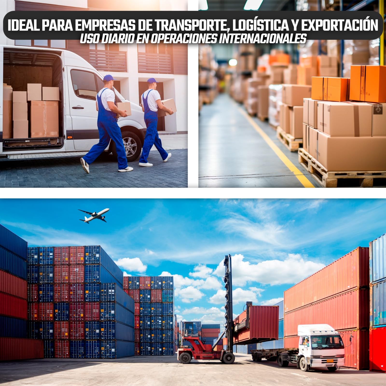 Pack 10 Talonarios CMR Autocopiativos - Transporte Internacional - 4 Copias Numeradas - 25 Juegos Numerados - Cumple con Normativa CMR Internacional (10)