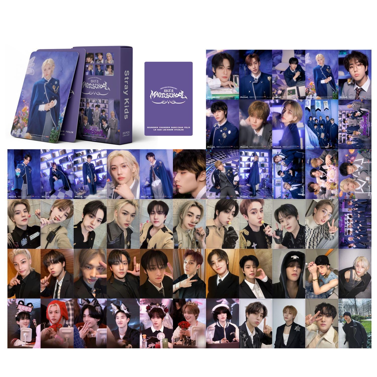 Cartes Photos Lomo 'La Chasse Aux Sorcières' - Lot De 55 Photocards Kpop, Cadeau Pour Fans, Collection Et Décoration - 3