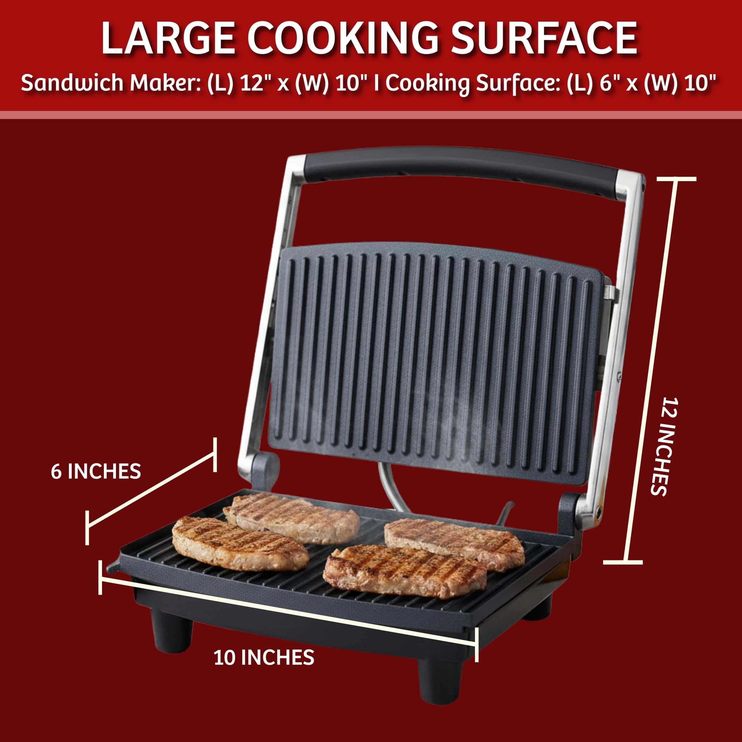 Classic Cuisine Panini Press - Grill & Sandwich Maker -2