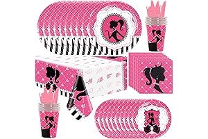 Delectable 81-Piece Party Table Decoration in Pink: An Enchanting Table Setting for Your Special Occasion