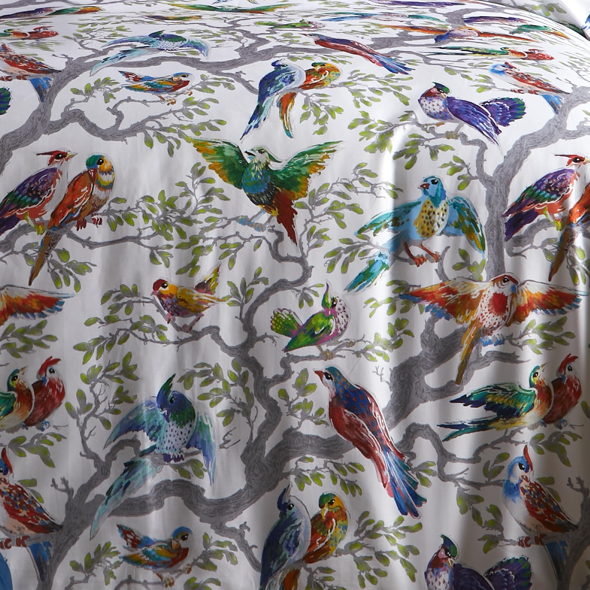 Laurence Llewelyn-Bowen, Multi-Colours Birds Duvet Cover, Super King Bedding Size (260 x 220cm), Soft 100% Cotton Sateen - Image 3