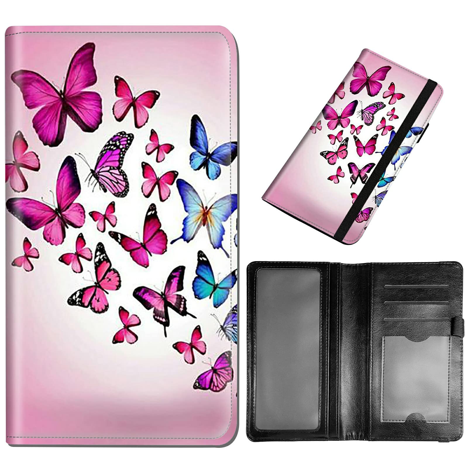 DEGDFSGR Checkbook Cover - Premium Leather Standard Duplicate Register Check Card Book Holder Wallet with RFID Blocking Function for Girl Men Women (