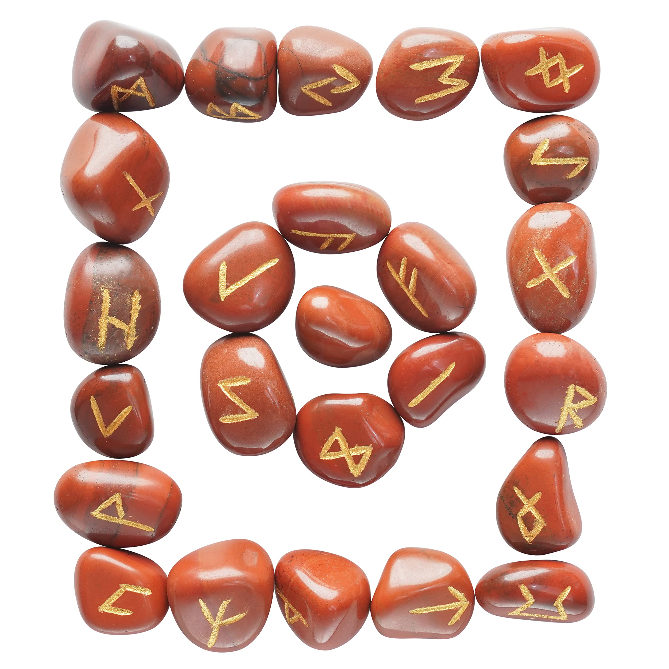 Elder Futhark Runes Set Of 25 Rune Stones – Engraved Elder Futhark ...