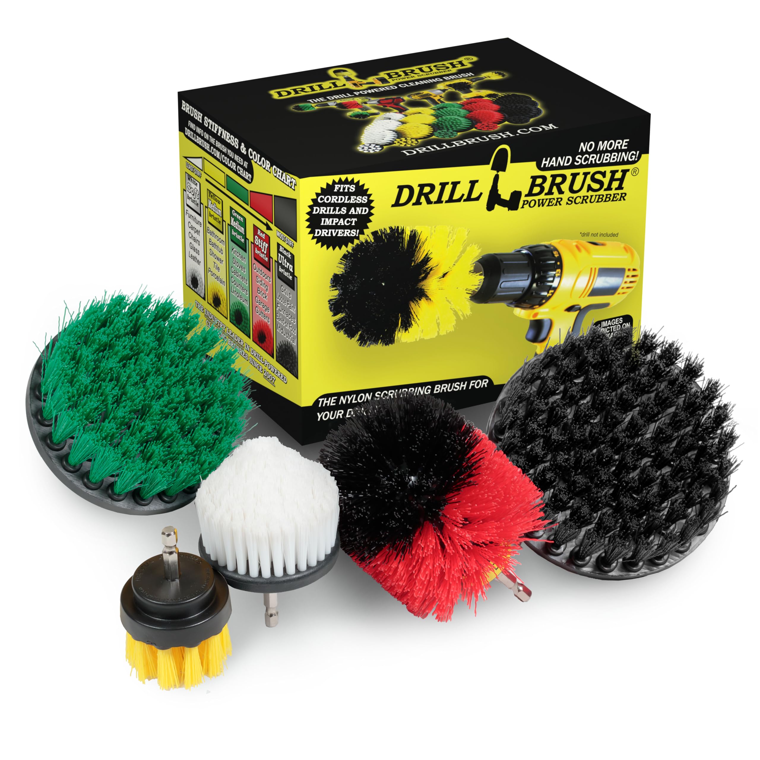 Drillbrush Multipurpose Cleaning Brush Set