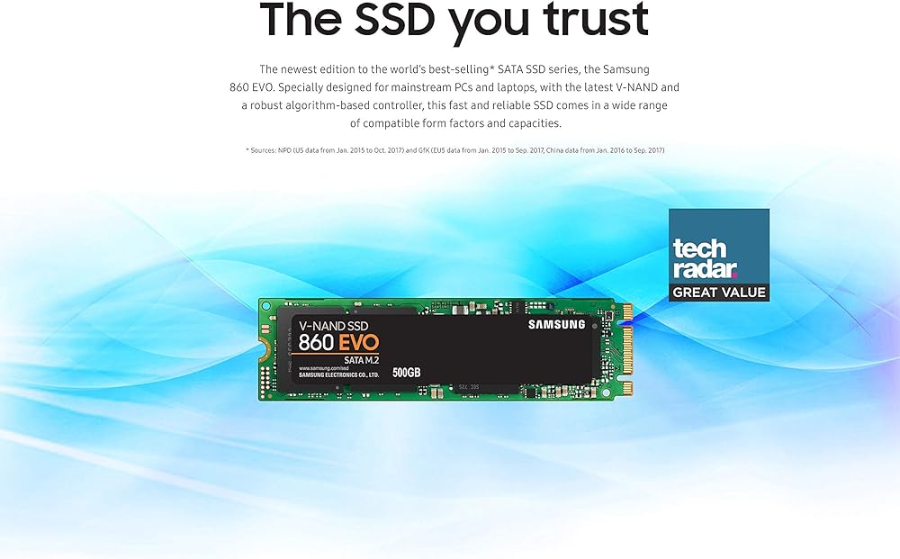 Samsung EVO 860 1TB SATA M.2-2280 Internal Solid State Drive with V-NAND Technology thumbnail 4