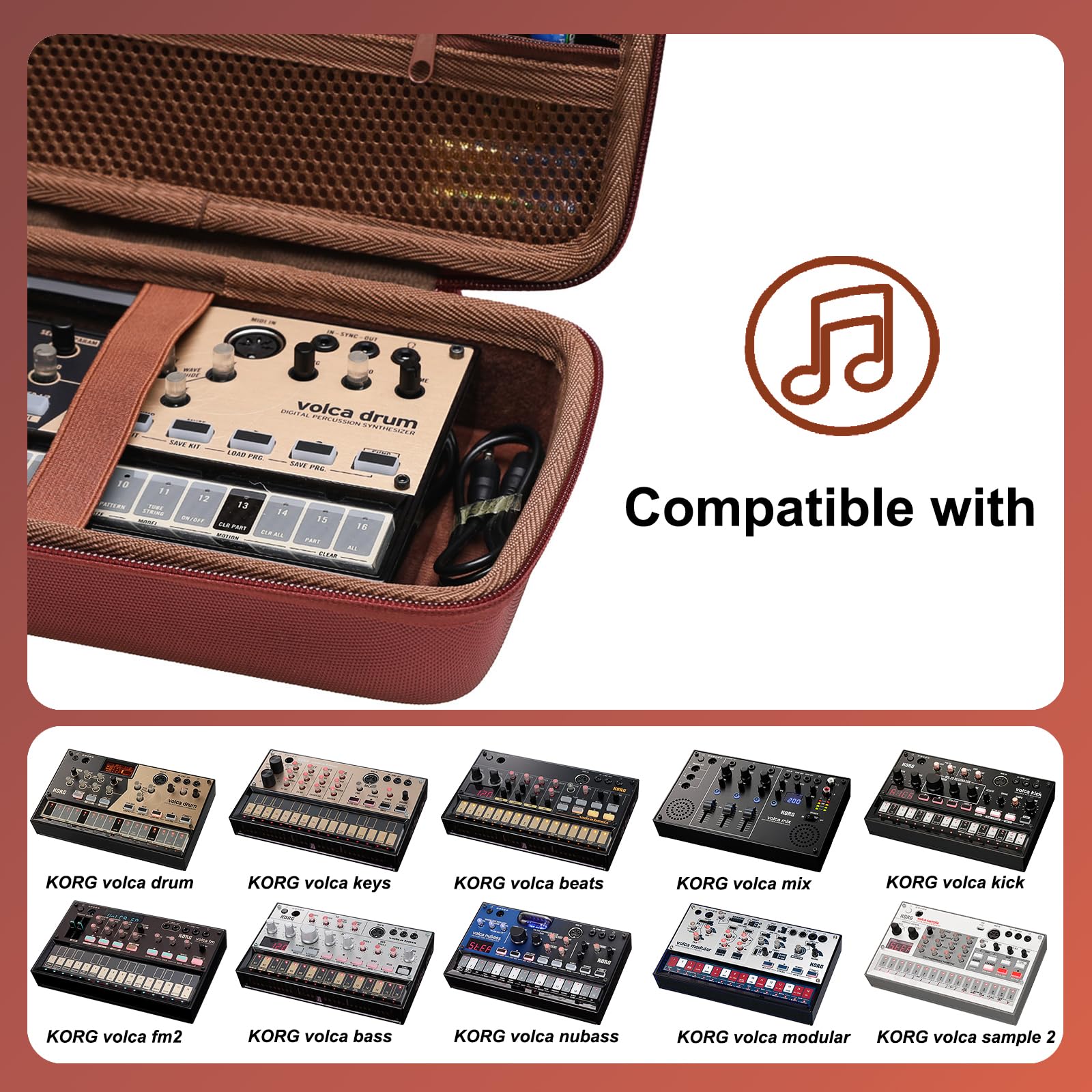 Amazon.com: LTGEM Hard Case for KORG Volca Drum/Keys/Beats/Mix