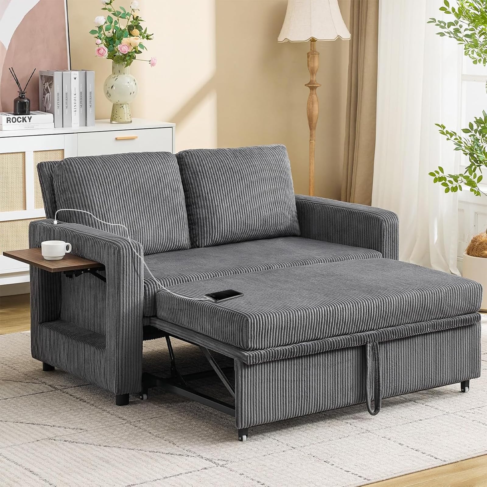 BOSMILLER 3 in 1 Convertible Sofa Bed