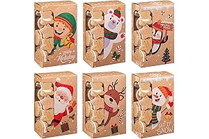 Zhanmai Christmas Paper Cookie Treat Boxes