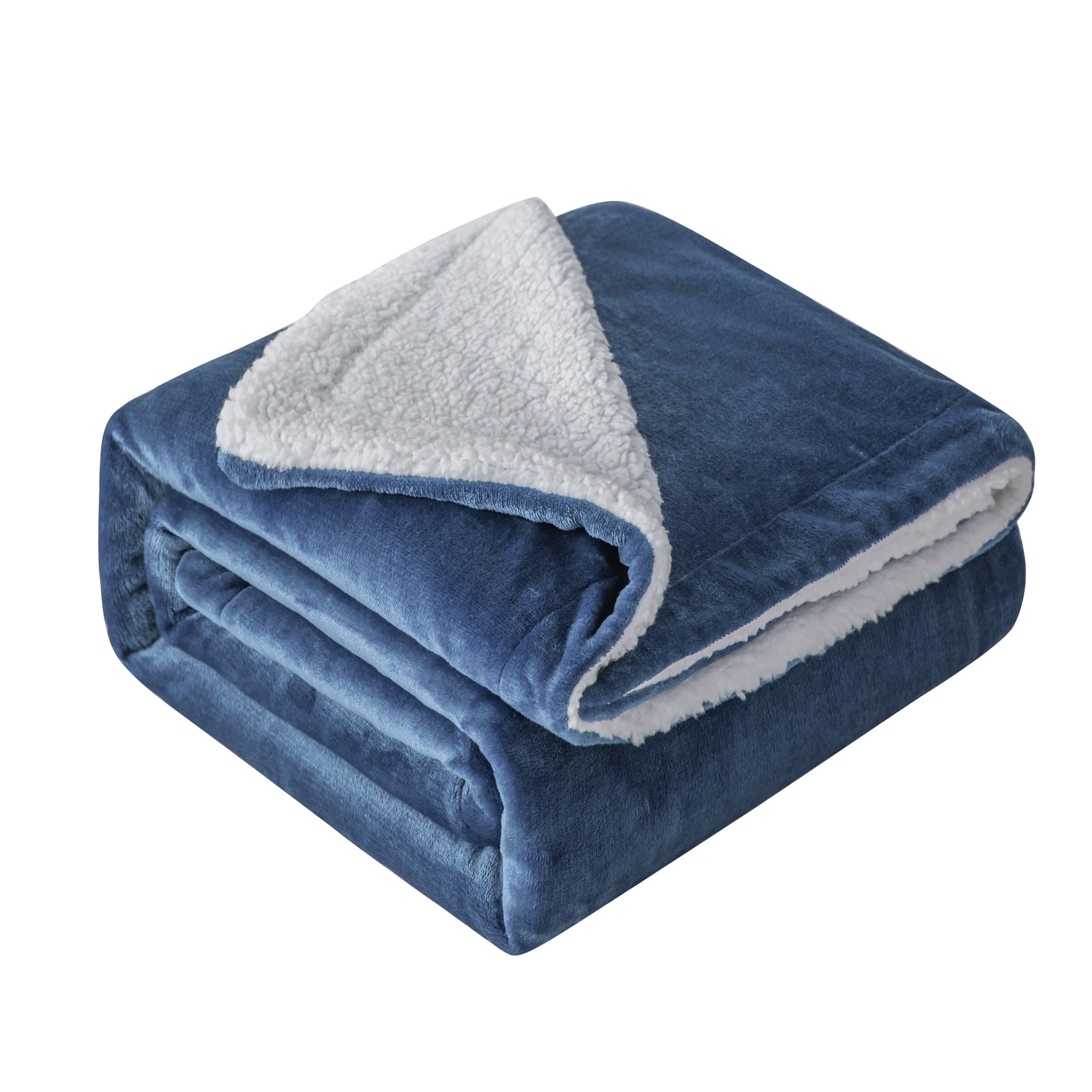 Galatée Coperta in pile Sherpa, 150 x 200 cm, reversibile