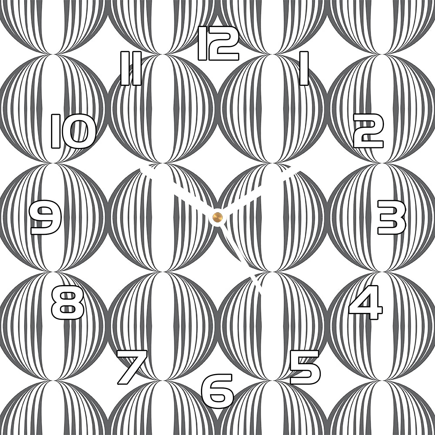 Horloge murale en verre Coloray dans la cuisine pour une ambiance rétro funky et colorée