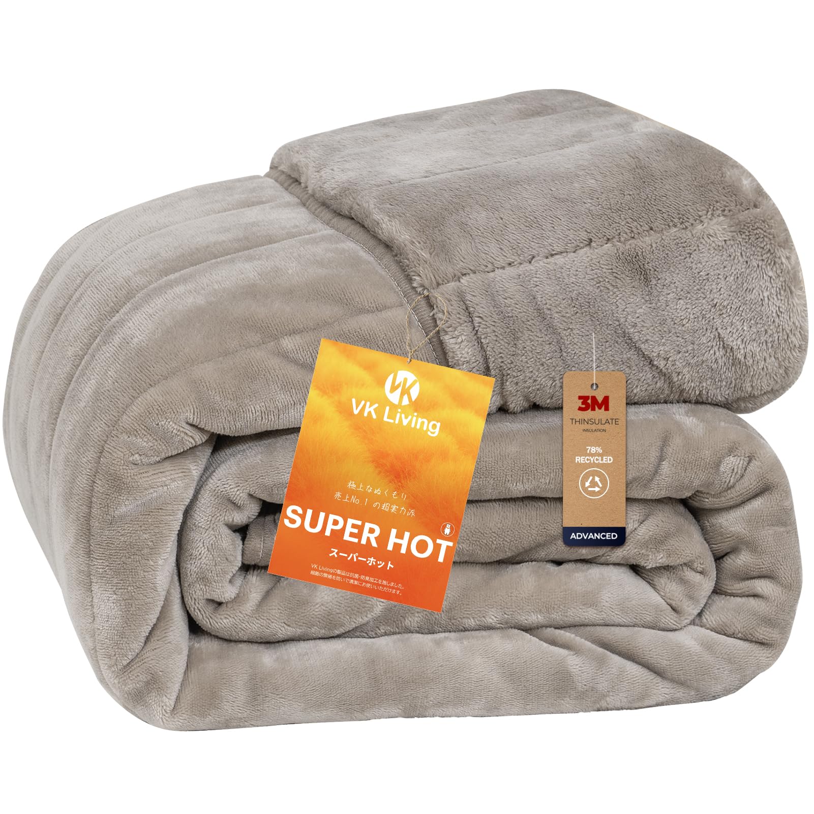 Amazon|VK Living シンサレート毛布 厚手 シングル 冬用 【SUPER HOT Amazon|VK Living シンサレート毛布 厚手 シングル 冬用 【SUPER HOT