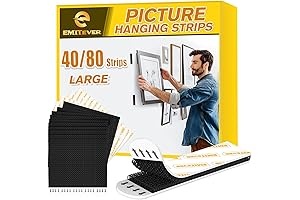 Emitever Velcro Picture Hanging Strips Heavy Duty - Damage Free