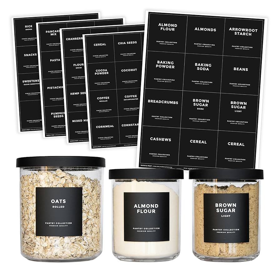 Tea, Coffee, Sugar, Decaf Tea, Decaf Coffee, Labels - Bella