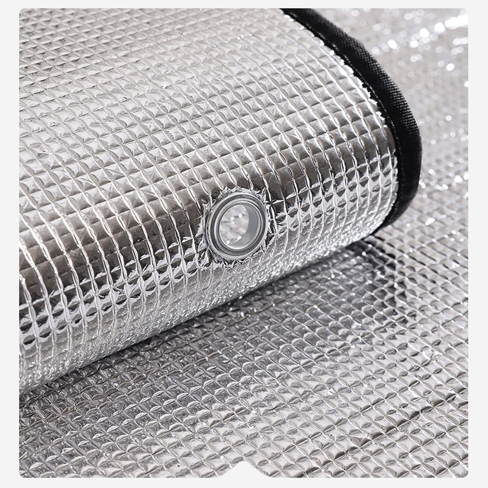 Film Fenetre Anti Regard,Film de Protection Solaire Anti-UV,Film Isolant en Aluminium pour Toit Ouvrant,Anti Chaleur,Film Fenetre Réfléchissant avec Ventouse,pour Cuisine,Salon,Balcon(120x160 cm