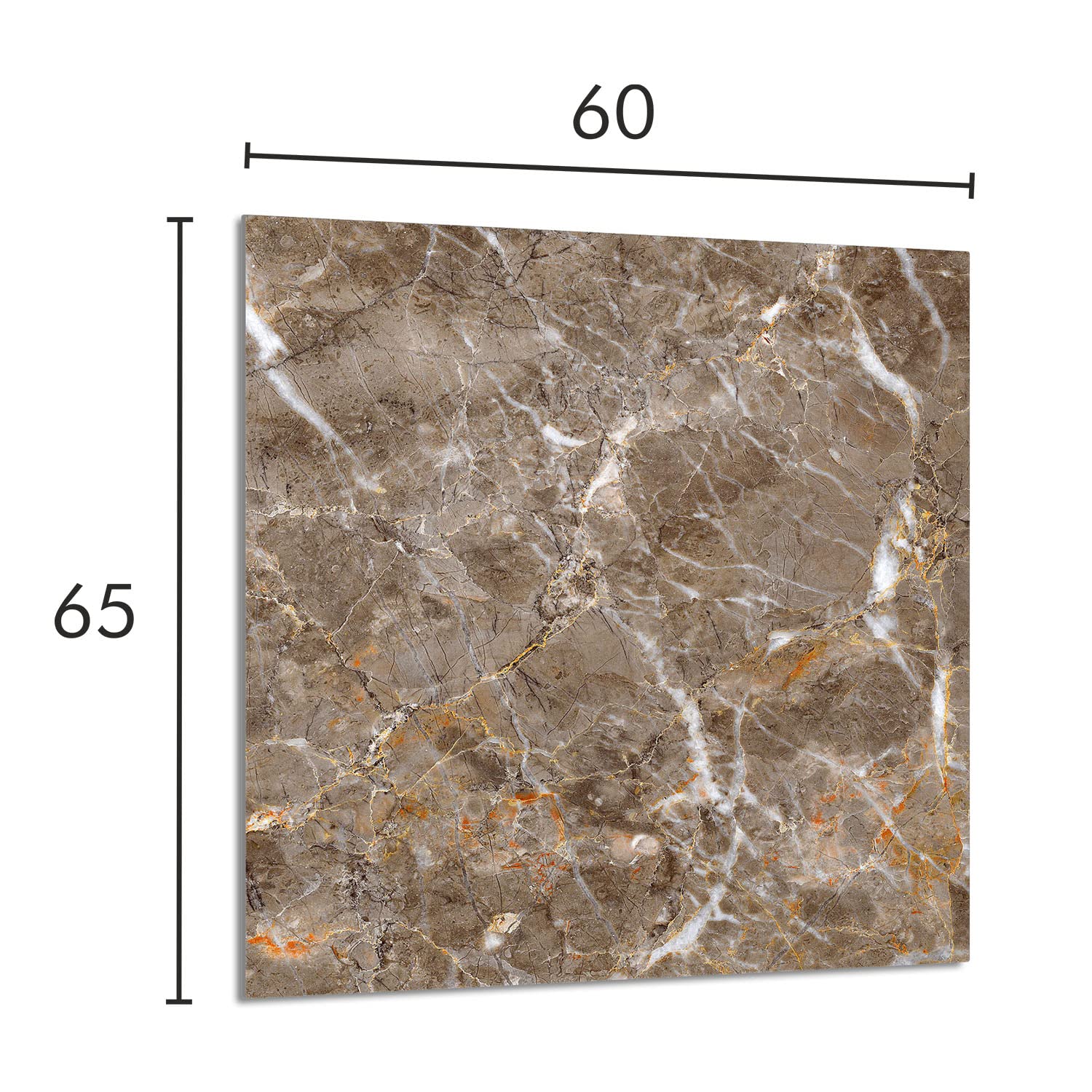 Szklany panel ochronny do kuchni Lacobel, szklana płyta ochronna na kuchenkę, 60x65 cm, szklana deska do krojenia, ochrona przed rozpryskiwaniem, uniwersalna, MARMUR