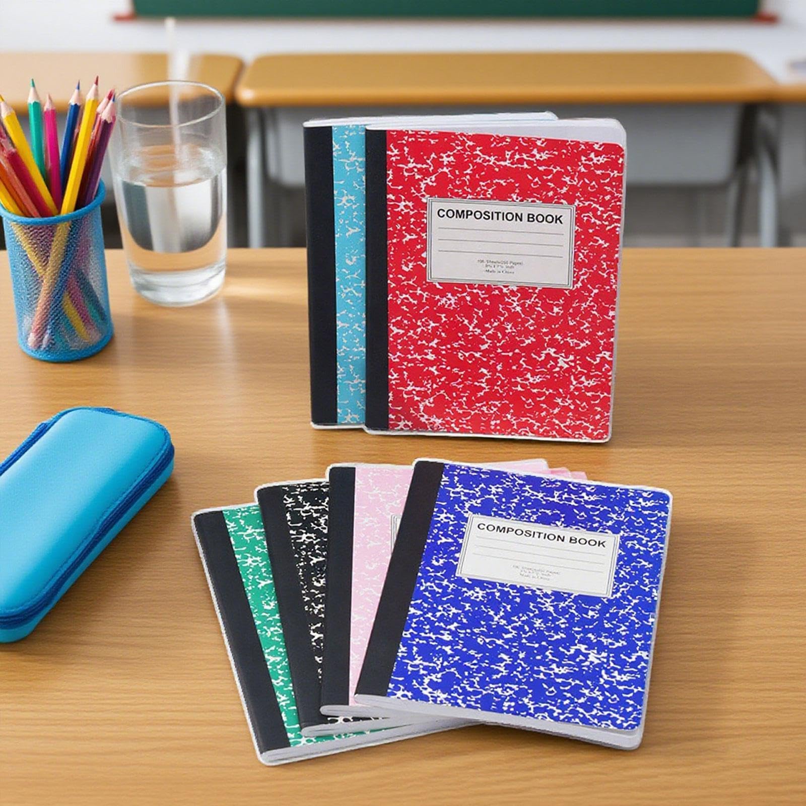 8 Piezas Cuaderno Libreta de Apuntes Diario Agenda Escolar Bloc de Notas con Tapa Blanda Flexible para Estudiantes Profesionales Y Escritores B, Multicolor