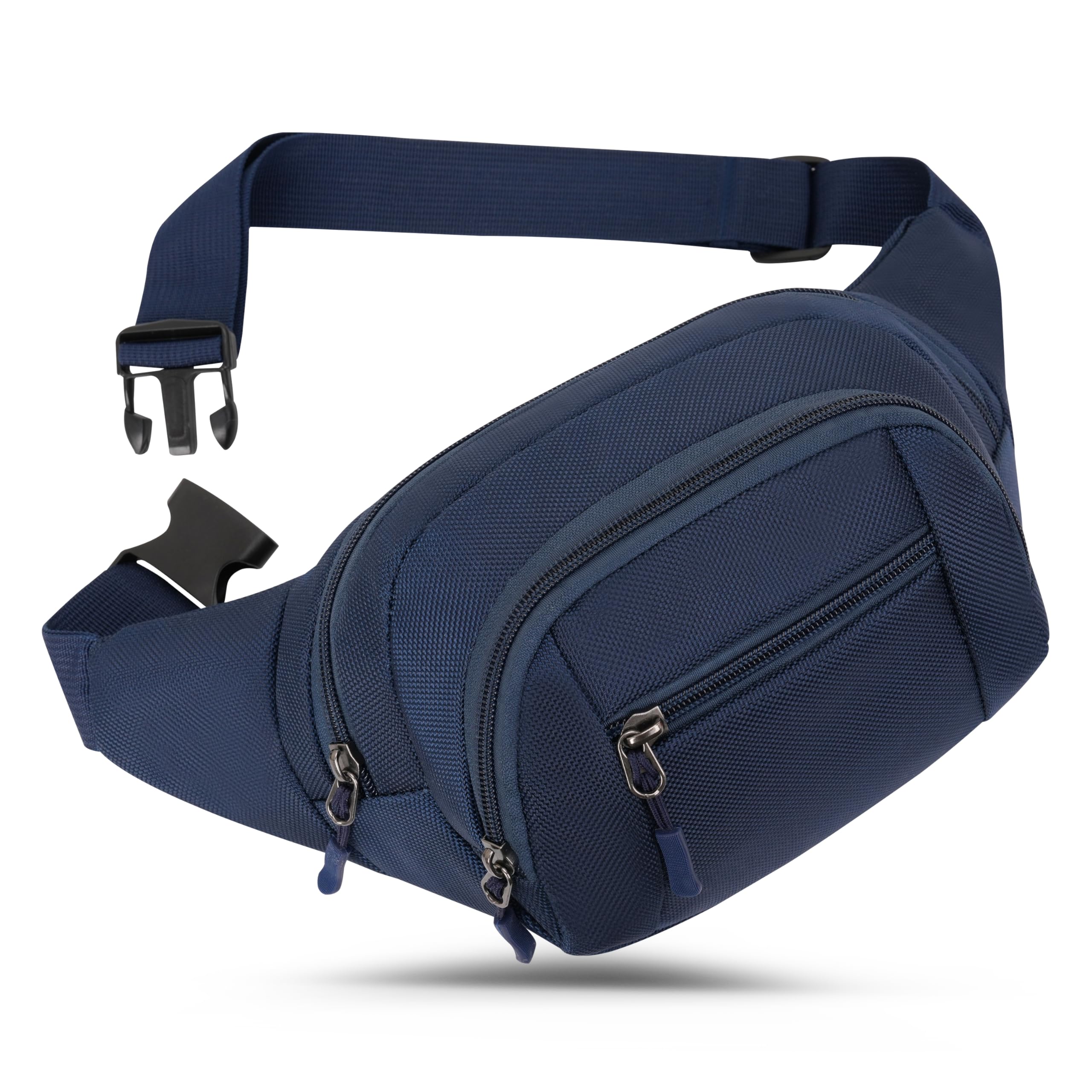 GERIINEER Bumbags Waist Fanny Pack for Women Ladies Men Waterproof Unisex Bum Bag for Dog Walking Running Traveling Cycling Hiking Outdoor Sport (DarkBlue)