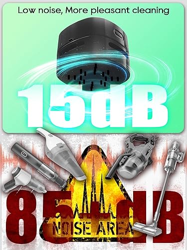 Miniatura 5 de IGOKOTI Aspiradora de escritorio pequeña, aspiradora de mostrador, aspiradora de mesa USB rechagadora, diseño inalámbrico de ahorro de energía