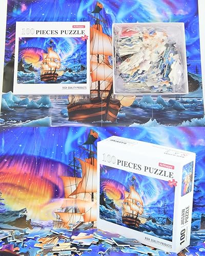 Miniatura 4 de Rompecabezas de 100 piezas, rompecabezas de 100 piezas, 100 piezas, para adultos y niños, adecuados para adultos y niños (100 unidades, C0006)