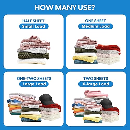 Miniatura 5 de Hojas de detergente para ropa, 80 hojas, aroma a lavanda, tiras hipoalergénicas y ecológicas, perfectas para viajes, campamento, apartamentos,