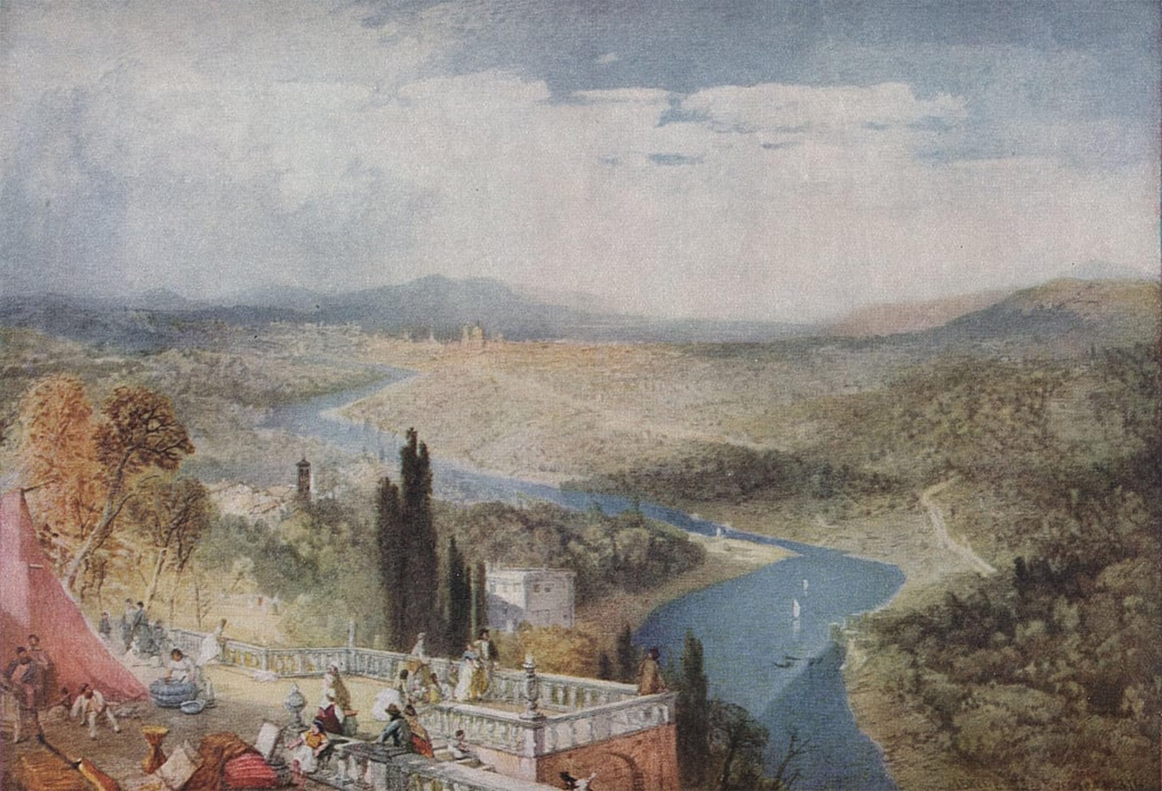 Artxlxxbn No Frame Famous Prints Artwork Pictures Poster Painting Art Florence By Baker Pyne Artwork Landscape Pictures For Home Decor 60X90cm