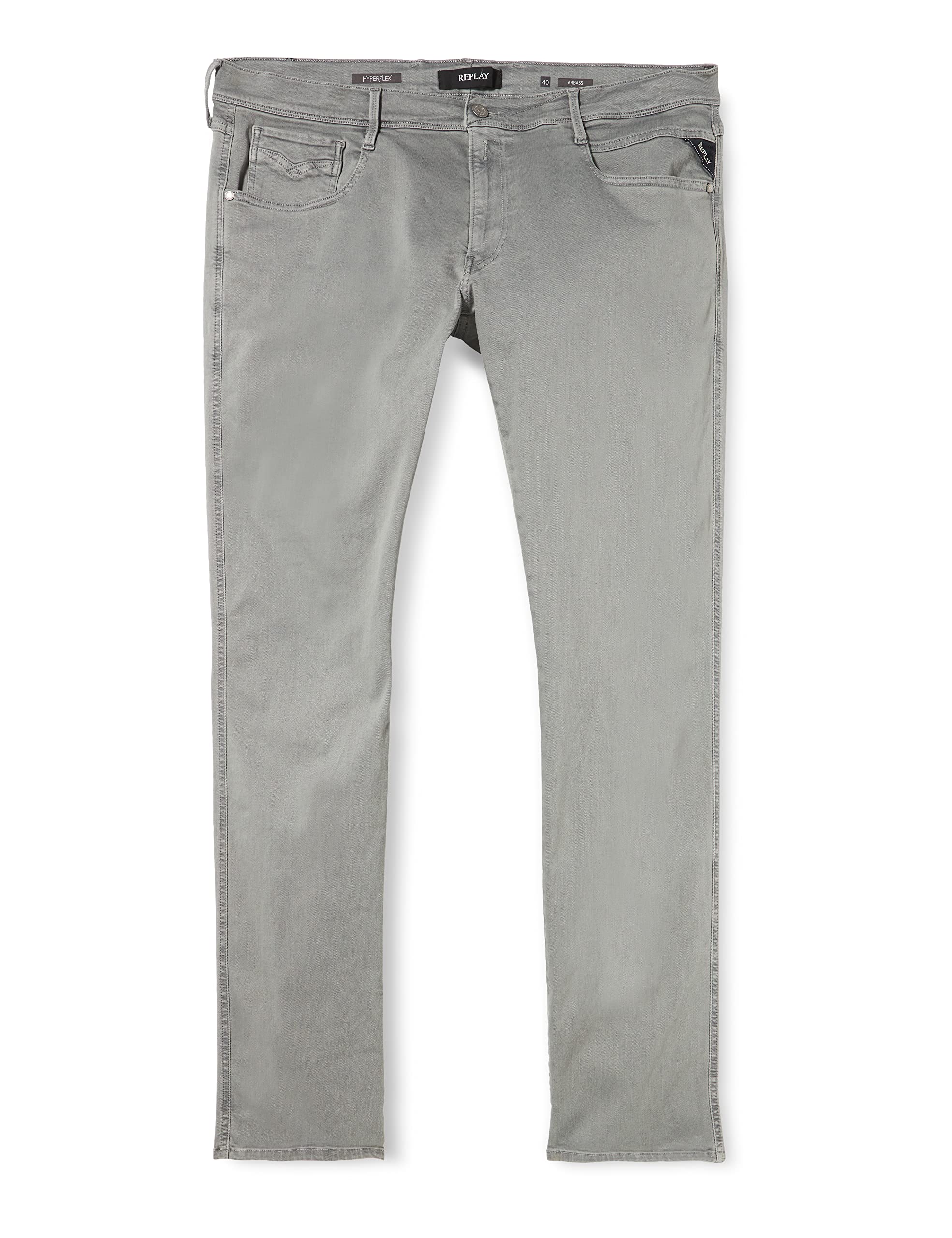 Jeans Homme Replay Anbass Hyperflex Colour Xlite - Coupe Slim Stretch, Délavage Tendance, Confort Maxi Jeans Homme Replay Anbass Hyperflex Colour Xlite - Coupe Slim Stretch, Délavage Tendance, Confort Maxi