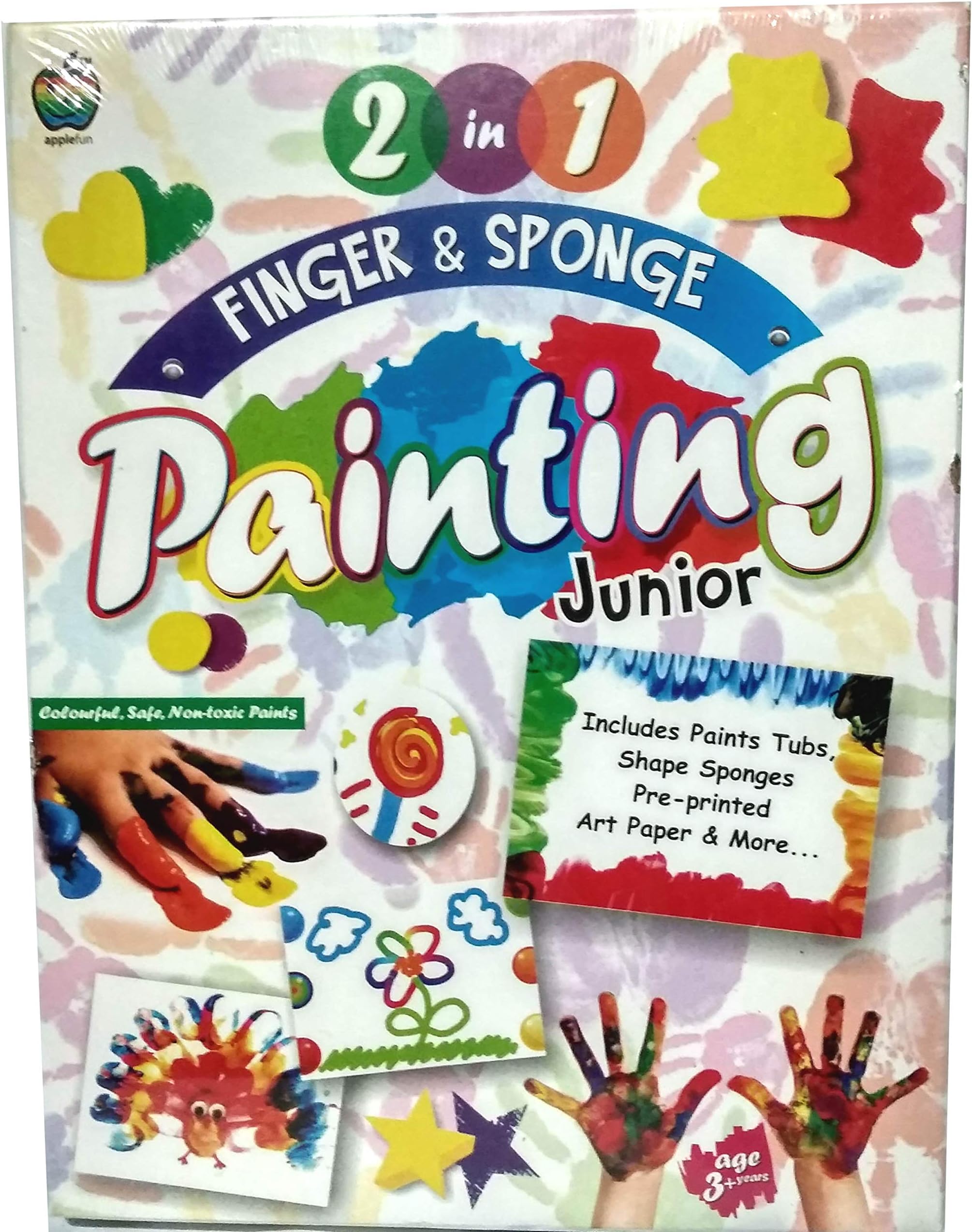 MS Traders 2 in 1 Finger & Sponge Painting