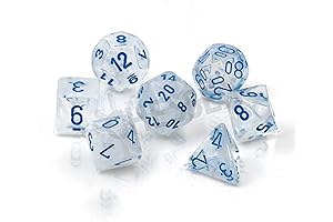 Gamescience Borealis Icicle-Light Blue Polyhedral 7-Die Set with Luminary