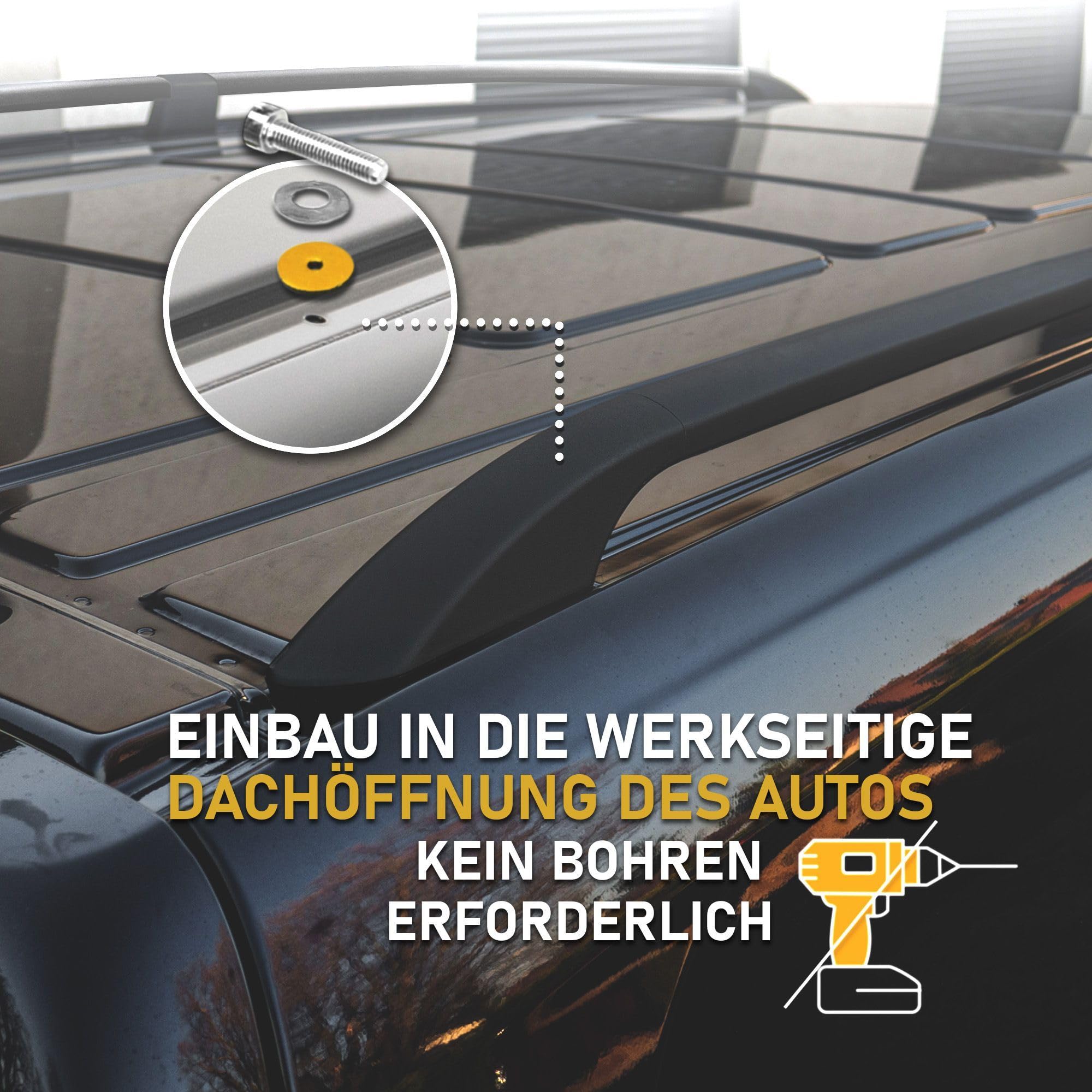 CHROMEMASTER | Dachrelinge Dachträger Kompatibel mit Nissan Primastar L1 KURZ 2021+; Geeignet zur Montage von Dachträgern, Dachboxen und Fahrradträgern | Einfache und Schnelle Montage | Aluminium