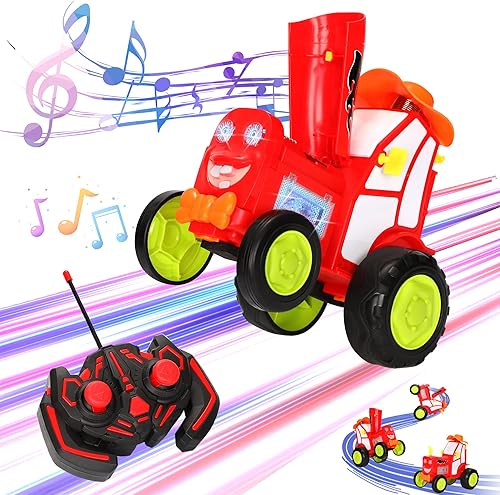 Coche bailarín inalámbrico con oscilación, auto de control remoto, juguetes de auto de salto loco, con luz LED y música mecedora, regalos de auto RC