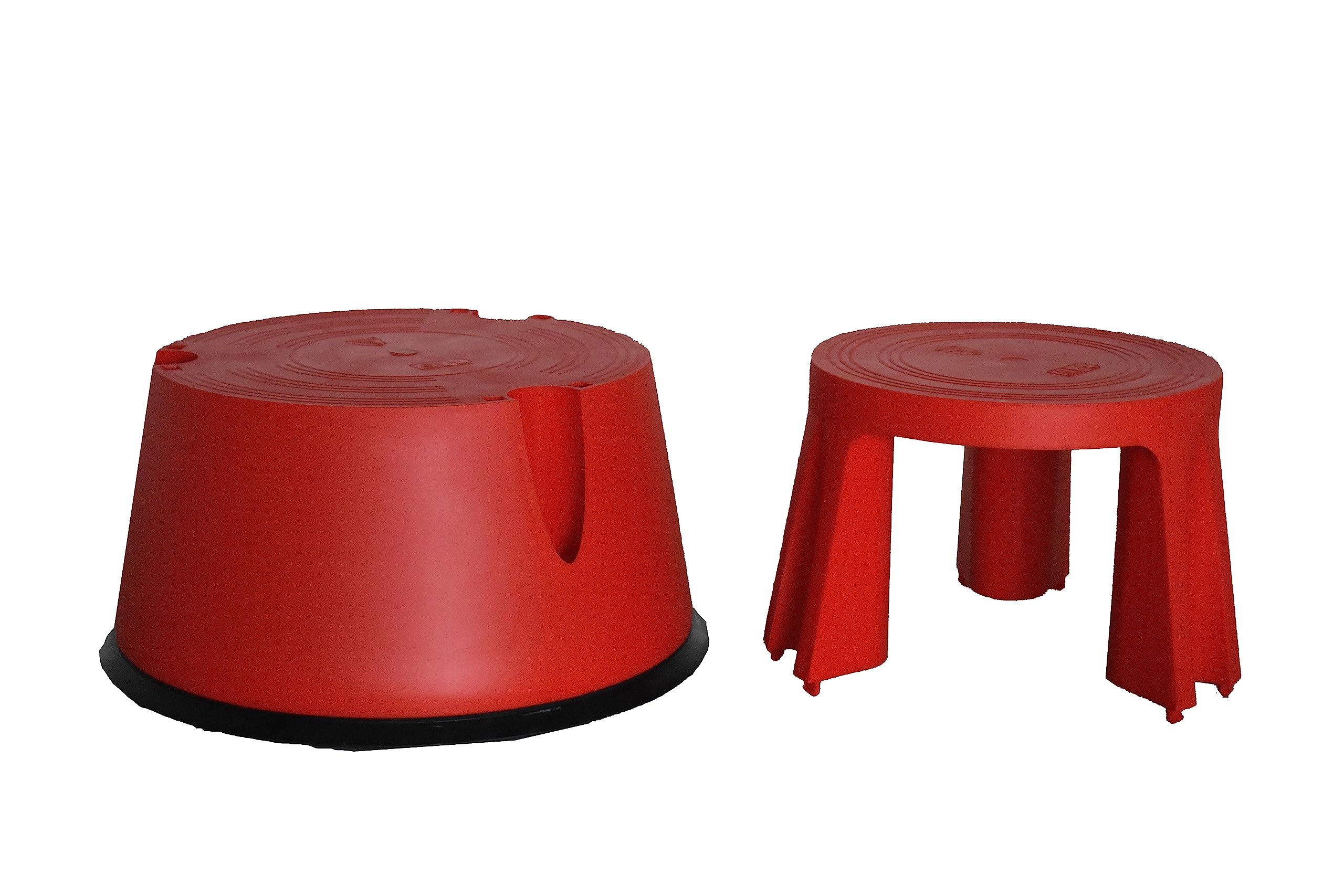 GIERRE Sgabello ROLLINGSTEP, tondo, con rotelle, in plastica